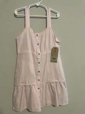 Levi's Light Pink Button-Front Sundress